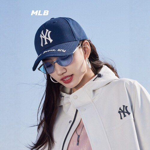 MLB情侣棒球帽做旧硬顶鸭舌帽
