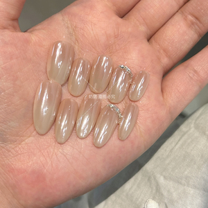 水光凝露高光渐变超闪锆石穿戴甲