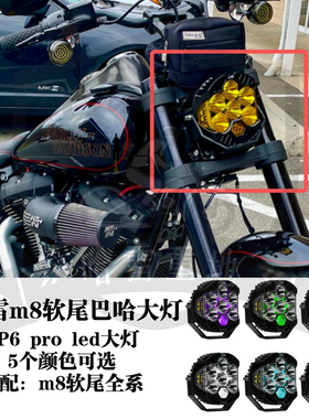 哈雷软尾标准款路威S街霸路威ST肥霸改装Baja巴哈大灯LED灯芯头灯