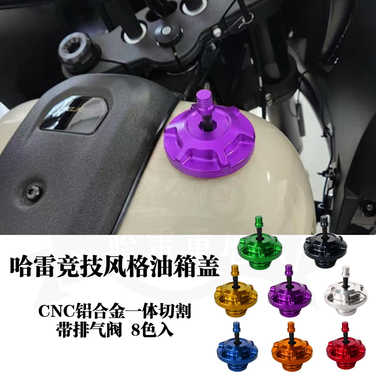 哈雷x48路威st街霸肥仔突破者大道公路滑翔改装ds竞技风格油箱盖