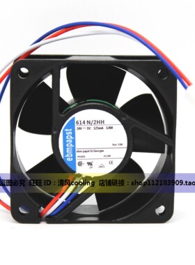 6CM/厘米 6025 24V 3.0W TYP 614 N/2HH 双滚珠 变频器散热风扇