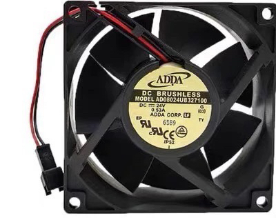 AD08024UB327100 ADDA 24V 0.53A变频器 双滚珠 8CM 8032散热风扇