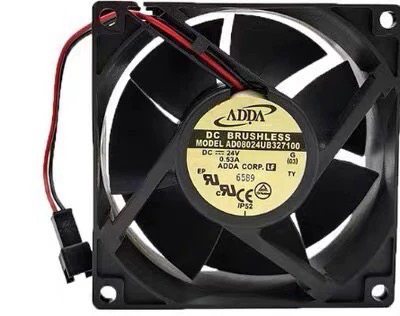 AD08024UB327100 ADDA 24V 0.53A变频器 双滚珠 8CM 8032散热风扇