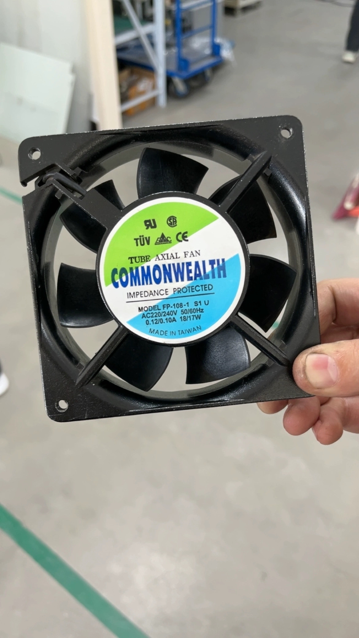 全新Commonwealth MODEL FP-108-1 S1 12CM厘米12038机柜散热风扇