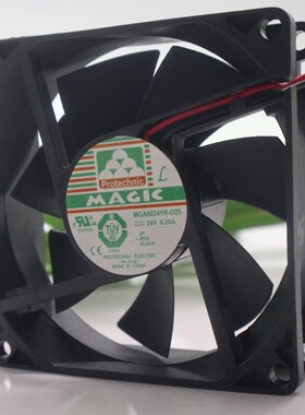 正品永立 MAGIC MGA8024YR-025 24V 0.26A 8CM 液压 变频器 散热