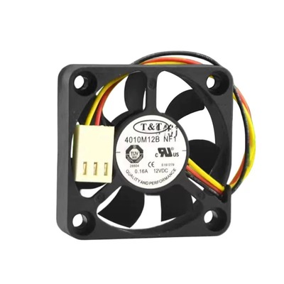 全新T&T 4010M12B NF1 4010 12V 0.16A 4cm/厘米3线机箱散热风扇