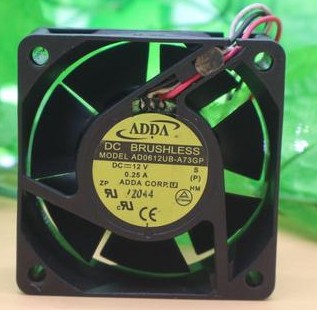 AD0612UB-A73GL 12V 0.27A 三线 原装正品ADDA 60*60*25 散热风扇