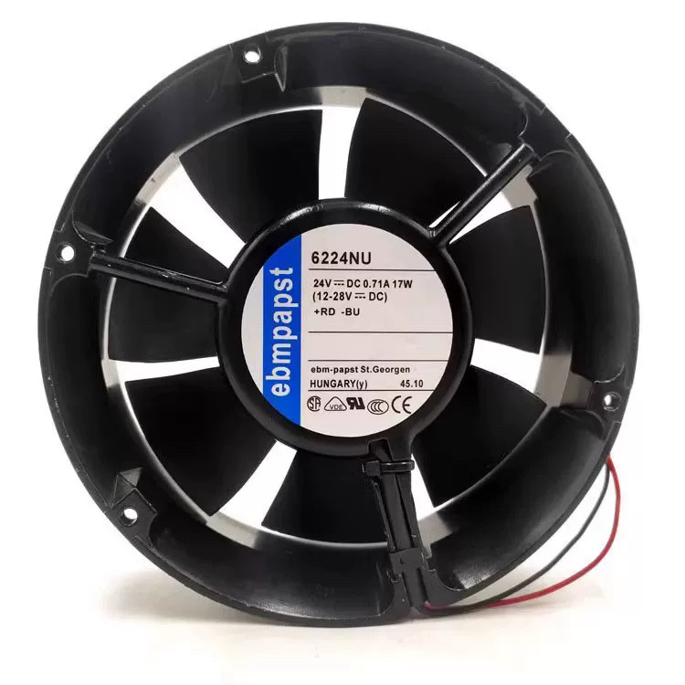 6224NU 24V 17251 17W 双滚珠 2线 高端设备变频器轴流散热风扇