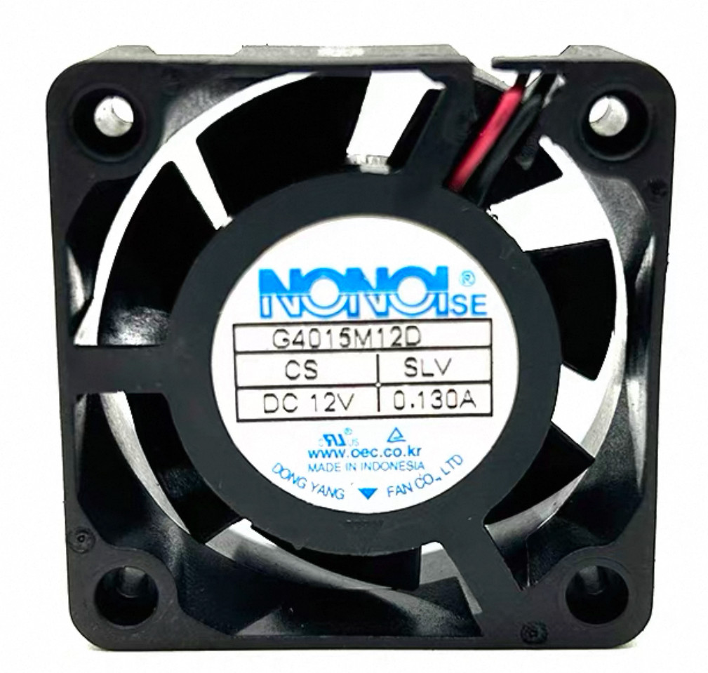 全新NONOISE G4015M12D 12V 0.130A4cm2线电源交换机静音散热风扇