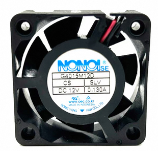 全新NONOISE G4015M12D 12V 0.130A4cm2线电源交换机静音散热风扇