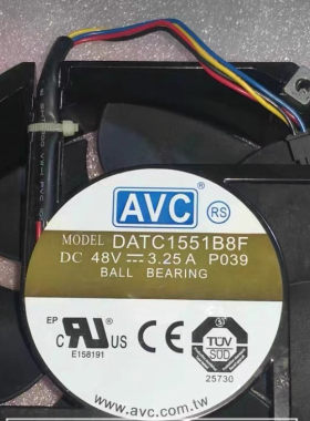 原装奇宏AVC 17251 48V 3.25A DATC1551B8F 大风量散热风扇