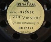 日本育良 IKURA FAN S7556X 200V 50/60HZ   铁叶耐高温散热风扇