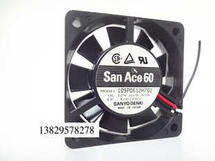 三洋 6015 12V 0.09A 6cm 6厘米 静音 机箱散热风扇109P0612H702