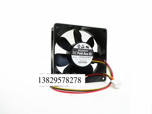 三洋 8025 12V 0.13A 8CM 8厘米 3线 测速 CPU 机箱 电源散热风扇