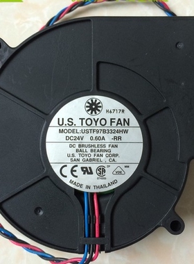 U.S.TOYO FAN USTF97B3324HW 9733 24V 0.6A 9CM/厘米涡轮鼓风机