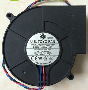 U.S.TOYO FAN USTF97B3324HW 9733 24V 0.6A 9CM/厘米涡轮鼓风机