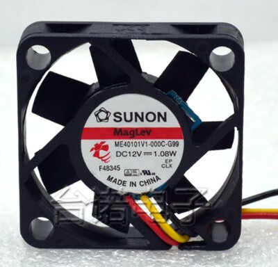 原装建准 SUNON 4010 12V 3线静音散热风扇 ME40101V1-000C-G99