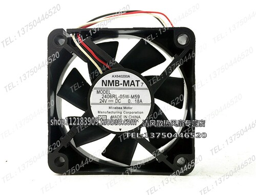 2406RL-05W-M50/M59 NMB 6015 24V 0.18A 6CM/厘米 变频器风扇