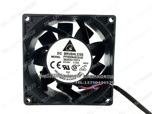 9238 48V 0.42A PFB0948GHE-R00 9038 9CM 3线 变频器 散热风扇