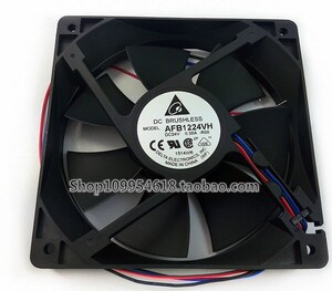 台达DELTA 12厘米12025 24V 0.35A双滚珠变频器高端风扇AFB1224VH
