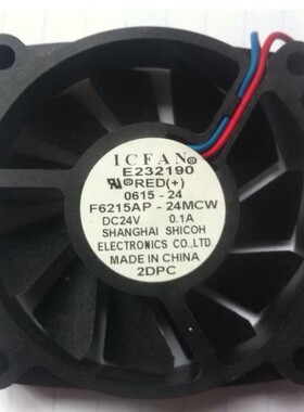 ICFAN E232190 6015 24V 0.1A  0615-24 6CM 24V 散热风扇