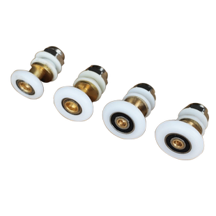 淋浴房滑轮老式 圆弧浴室玻璃移门滑轮单轮吊轮大轴承偏心轮配件