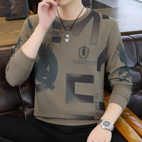 2025秋冬新款男士品牌卫衣圆领潮