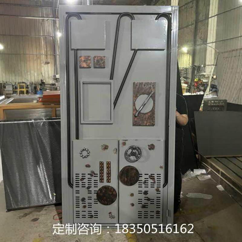 新款工业风铁艺门包厢复古门做旧风格隔音门电箱门定制