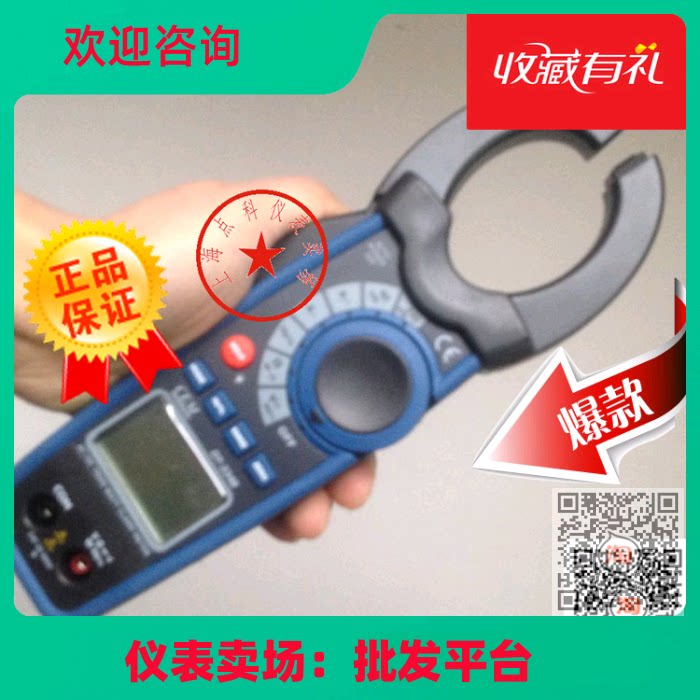 功率钳型表 交直流真有效值功率钳型表CEM华盛昌DT-3348