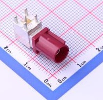 FAKRA-C型GPS天线公头弯脚插座连接器 2291392-4  原装