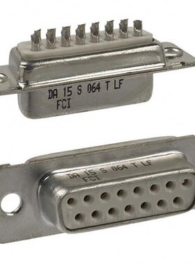 全新 DA15S064TLF〖 CONN D-SUB RCPT 15P SLDR CUP〗