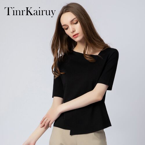 TinrKairuy简约修身中袖