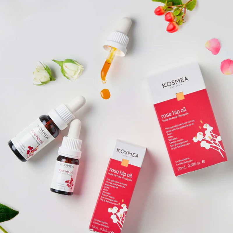 澳洲直邮 Kosmea 蔻诗美 玫瑰果油保湿修护精华 vc小紫瓶20/42ml