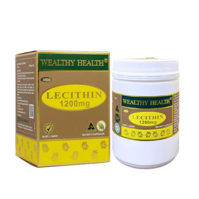 澳洲直邮 wealthy health富康 大豆卵磷脂胶囊 1200mg 200粒