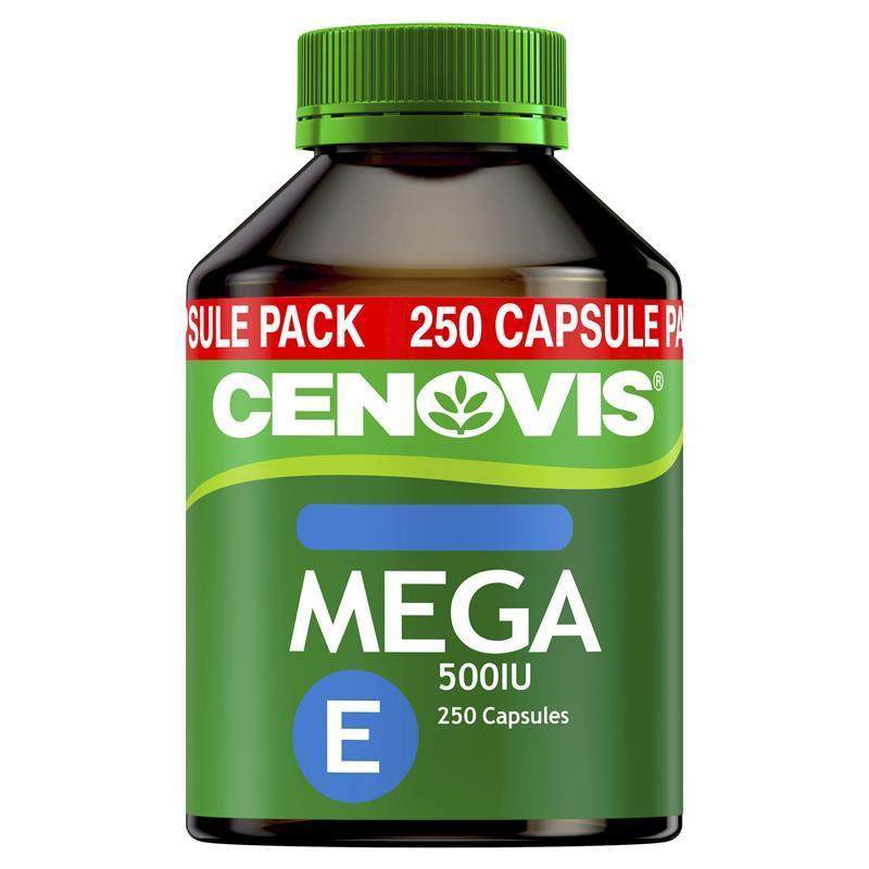 澳洲直邮 Cenovis Mega E 天然维生素E 250粒 美容去斑保护心脏图片