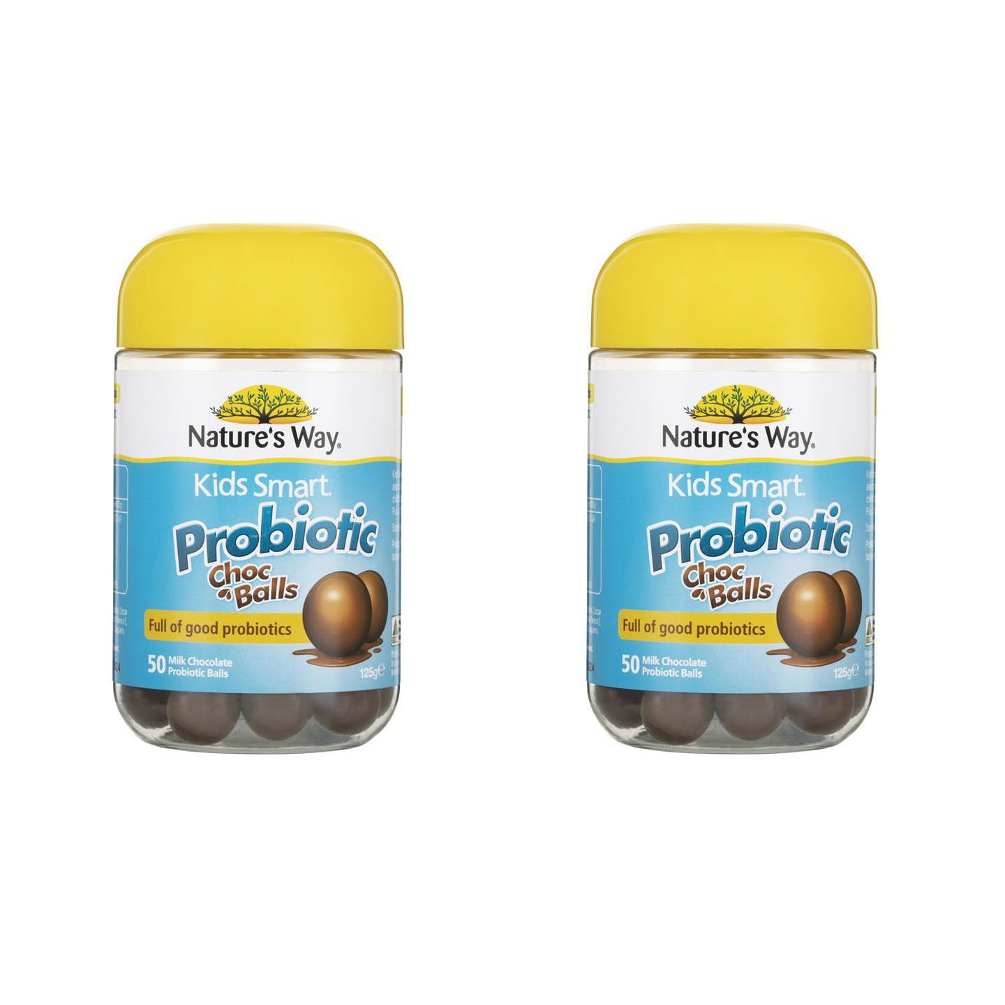 2瓶价/澳洲直邮 Natures Way 佳思敏儿童益生菌巧克力球50粒 4岁+