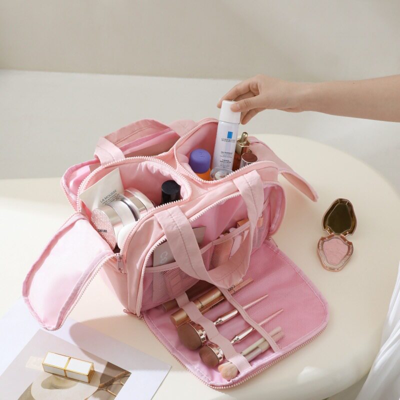 2026新款便携分区化妆包大容量女多功能女式收纳包外出旅行洗漱包