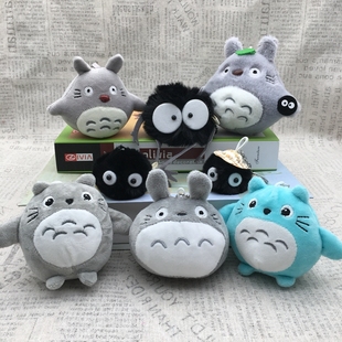 totoro宫崎峻龙猫灰尘精灵毛绒玩具公仔包包挂件卡通可爱礼品礼物