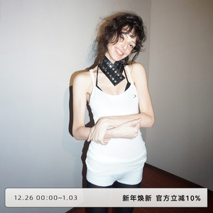 显瘦辣妹百搭上衣 三色莱赛尔吊带背心女修身 CLOUD WILD白云野边