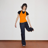 WILD白云野边 美式 复古橘色挂脖背心小吊带女夏季 CLOUD 薄款 上衣