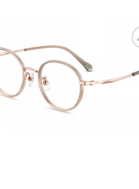 海俪恩复古小圆框眼镜近视可配度数女素颜神器方圆脸眼睛框N72002