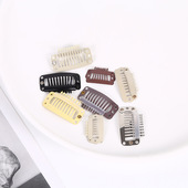 不锈钢环保漆宠物狗狗diy发夹材料梳夹bb夹约克夏头饰假发片配件