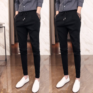 秋冬季 男士 休闲裤 速干裤 束脚九分裤 2025新款 潮流修身 男 子男小脚裤