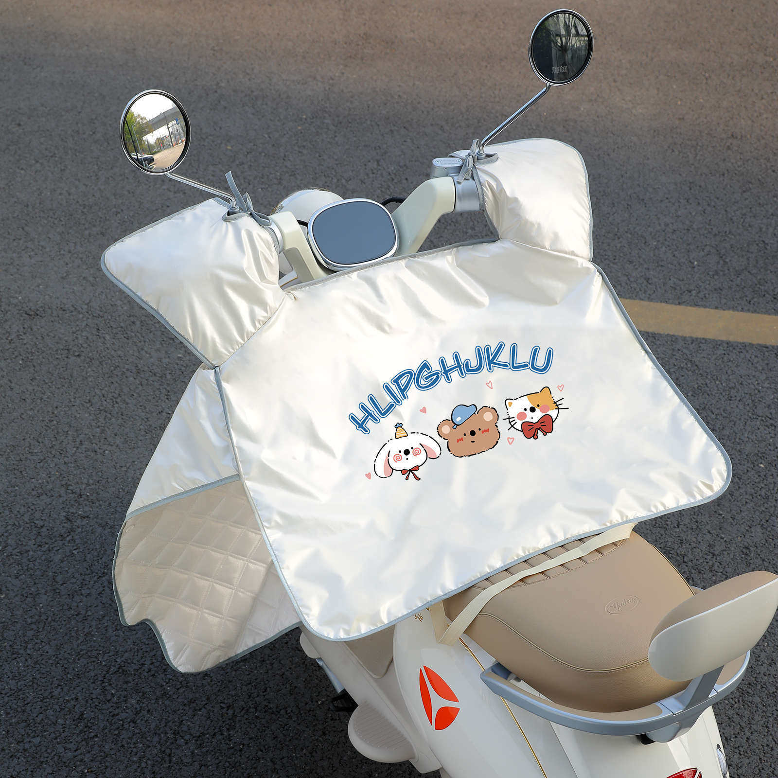 电动车挡风被夏天防雨罩2025新四季通用电瓶车一体带坐垫夏季