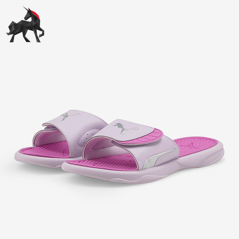 Puma/彪马正品春季女子休闲时尚魔术贴一字拖鞋372281-10,运动鞋new,运动拖鞋,淘宝优惠券,粉丝福利购,淘宝优惠卷