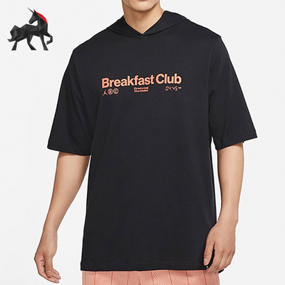 耐克短袖男子连帽运动T恤