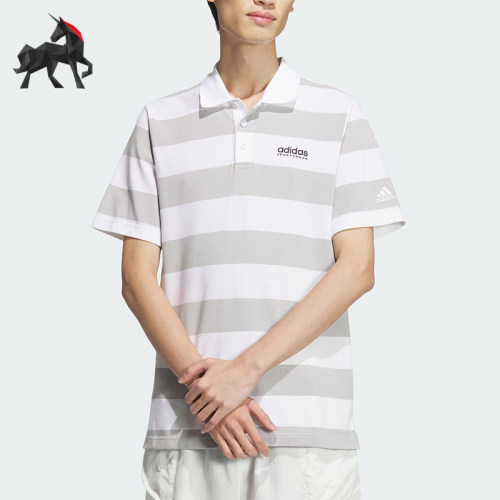 阿迪达斯男士休闲运动POLO衫