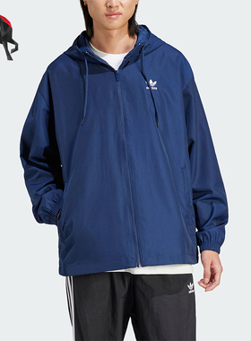 Adidas/阿迪达斯正品三叶草TREFOIL WB男士宽松夹克IR9858