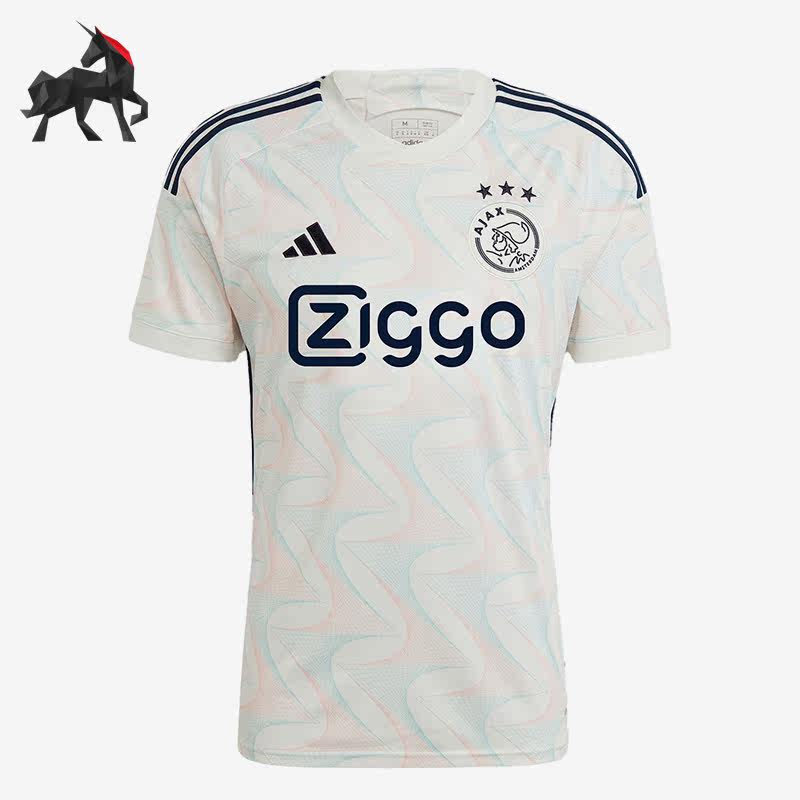 Adidas/阿迪达斯正品阿贾克斯客场男子短袖球迷版球衣HZ7717