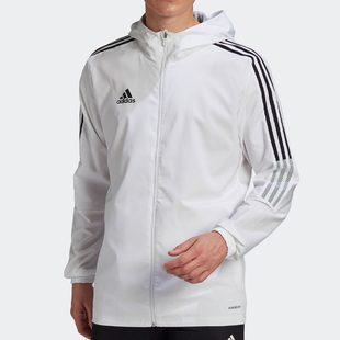 Adidas/阿迪达斯正品男子21年运动服连帽上衣梭织防风夹克 GP4966